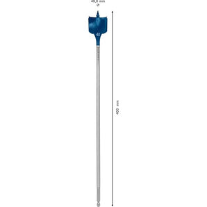 Bosch Expert Self Cut Speed Hex Shank Flat Drill Bit 40mm x 400mm