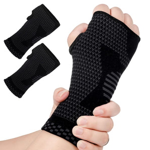 Copper Compression Hand & Wrist Sleeves, Brace Wrist Support for Improved Circulation