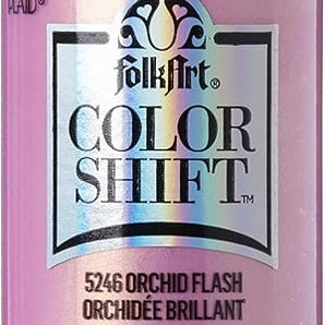 Plaid Folkart Colour Shift Acrylic Paint, 5246 Orchid Flash - 59 ml Bottle