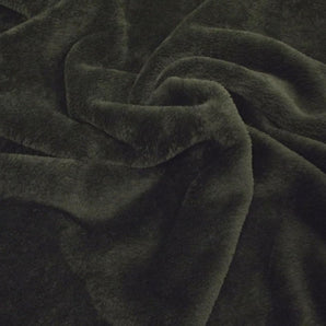 Double Sided Supersoft Cuddlesoft Velboa Fabric Material - Black, 1Mtr 150cmx100cm