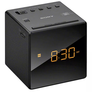 Sony ICF-C1B Cube FM/AM Clock Radio with LED Alarm - Black