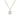 9ct Gold Oblong Halo CZ Pendant Necklace