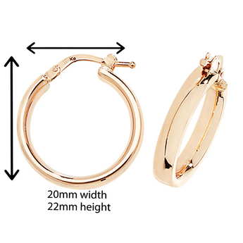 9ct Gold Hoop Earrings 