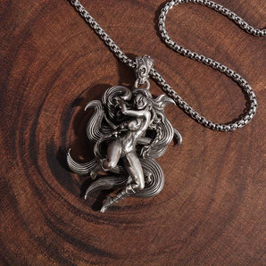 Anime Nine-Tailed Fox Pendant Necklace www.urbanpizazz.co.uk