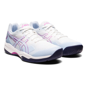 UK Size 8.5 Asics Gel-Court Hunter 2 Indoor Court Trainers / Shoes White Orchid