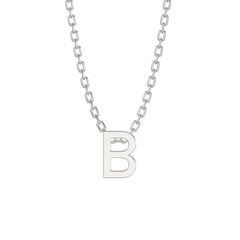 Silver Initial Necklaces