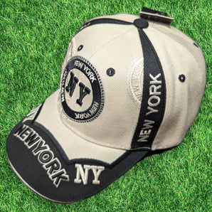 New York Beige Baseball Cap