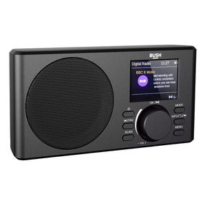 Bush Hampton FM Dab+ Bluetooth Portable Radio With LCD Display - Black