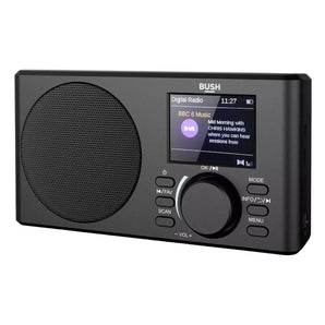 Bush Hampton FM Dab+ Bluetooth Portable Radio With LCD Display - Black