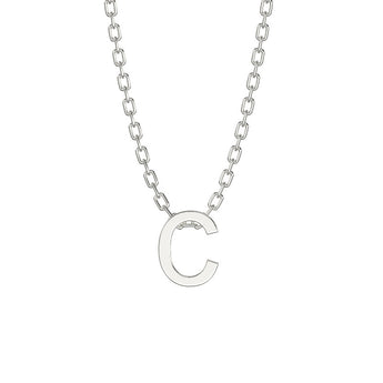 Silver Initial Necklaces