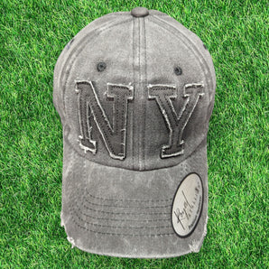 Charcoal NY New York Cotton Baseball Cap