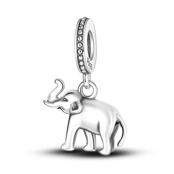 Sterling Silver Lucky Elephant Dangle Charm