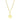 Gold Plated Paperclip Disc Necklace