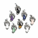 Protective Dragon Chakra Crystal Pendants