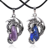 Protective Dragon Chakra Crystal Pendants