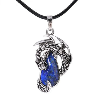 Protective Dragon Chakra Crystal Pendants