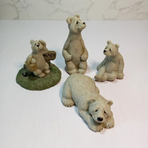 Set Of 4 Pre-owned Vintage Quarry Critters Bears