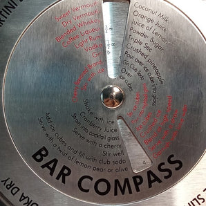 Bar Compass Cocktail Maker retro - man cave - Barmans friend