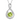 August Birthstone - Peridot CZ Infinity Silver Pendant Necklace