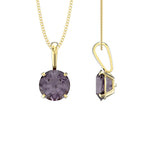 June Birthstone Alexandrite 9ct Gold Pendant Necklace