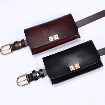 Luxury Faux Leather Belt Purse