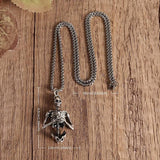 Meditation Half Body Skeleton Pendant Necklace www.urbanpizazz.co.uk