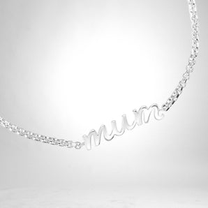 Sterling Silver Mum Bolo Bracelet