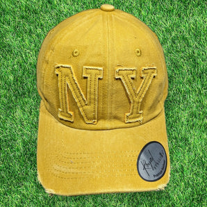 Mustard NY New York Cotton Baseball Cap