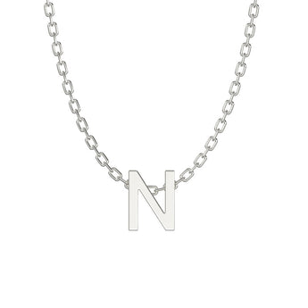 Silver Initial Necklaces