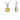 November Birthstone - Topaz CZ Silver Pendant Necklace www.urbanpizazz.co.uk