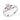 October Birthstone - Pink Tourmaline Cubic Zirconia Claddagh Ring