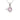 October Birthstone - Pink Tourmaline CZ Silver Pendant Necklace www.urbanpizazz.co.uk