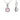 October Birthstone - Pink Tourmaline CZ Silver Pendant Necklace www.urbanpizazz.co.uk