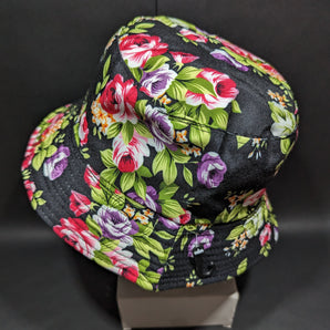 Black Floral Bucket Hat