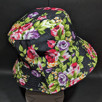 Black Floral Bucket Hat