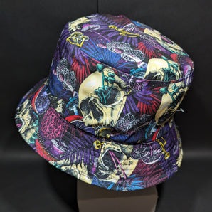 Psychedelic Skull and Mushroom Bucket Hat