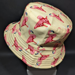 Pastel Flamingos Bucket Hat