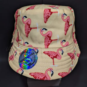 Pastel Flamingos Bucket Hat