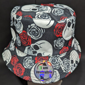 Skull and Roses Bucket Hat