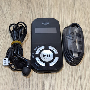 Bush Portable 8GB MP3 Player With LED Display MP30 - Black - USED