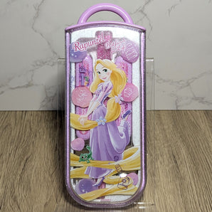 Rare Disney Rapunzel Design Skater Lunch Box Trio Set Chopsticks Spoon Fork Childrens