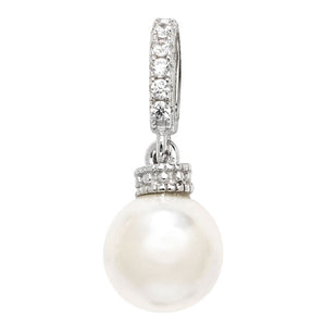 Pearl Pendant Silver Necklace