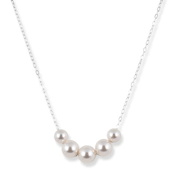 Silver Pearl Necklace