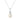 Pearl and CZ Silver Drop Necklace