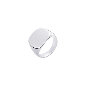 Sterling Silver Plain Signet Ring