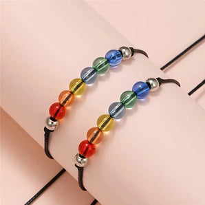 PRIDE Diversity Chakra Friendship Bracelet Set