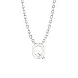 Silver Initial Necklaces