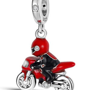 Red Motorbike Charm