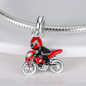Red Motorbike Charm