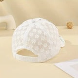 Lace Rhinestone Butterfly Fashion Cap